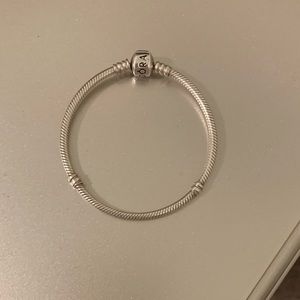 Genuine PANDORA bracelet silver 7.1 in (18 cm) EUC